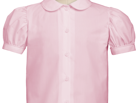 Short Sleeve Peter Pan Collar Blouse Supply