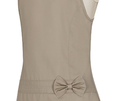 Drop Waist Pleat Jumper with Side Bow Online