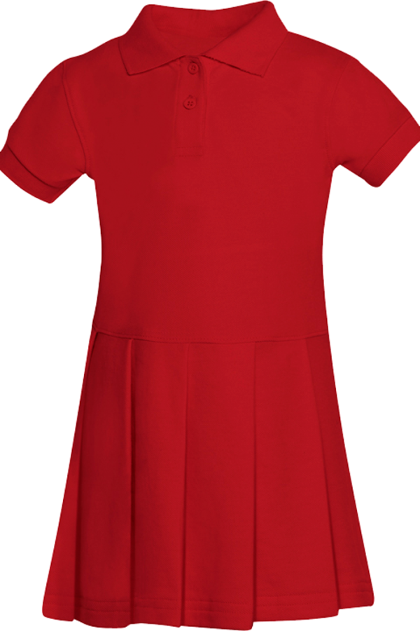 Short Sleeve Pleated Polo Dress Online