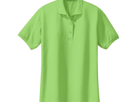 Short Sleeve Feminine Fit Silk Touch Polo For Sale