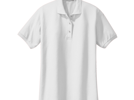 Short Sleeve Feminine Fit Silk Touch Polo For Sale