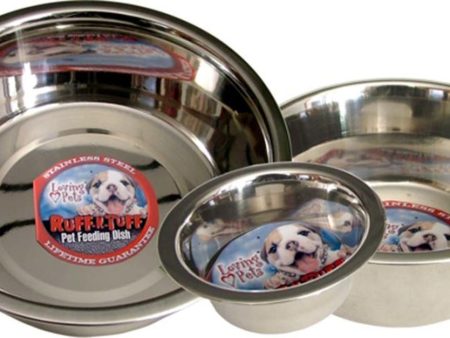 Loving Pets Traditional Stainless Steel Dog Bowl Silver 1ea 1 pt Discount