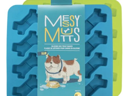 Messy Mutts Dog Bone Treat Maker Silicone 2 Pack Discount