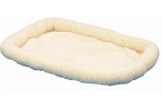 SnooZZy Sheepskin Bolster Kennel Dog Mat White 1ea XL Online now