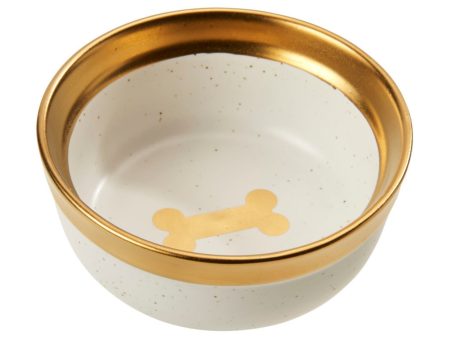 Ethical Pet 5  Malibu Dog Dish Gold Supply