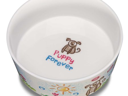 Loving Pets Dolce Moderna Bowl Puppy Forever  1ea SM Online now