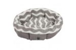 SnooZZy Zig Zag Shearling Round Bed Gray 1ea 21 in, One Size Supply