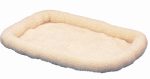 Snoozzy Sheepskin Bolster Kennel Dog Mat White Large Online