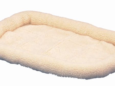 Snoozzy Sheepskin Bolster Kennel Dog Mat White Large Online