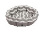 SnooZZy Zig Zag Shearling Round Bed Gray 1ea 21 in, One Size Supply