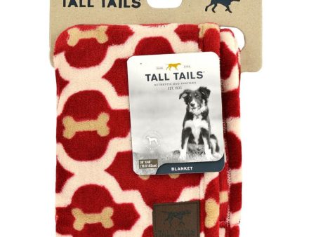 Tall Tails Dog Blanket Red Bone 20X30 Hot on Sale