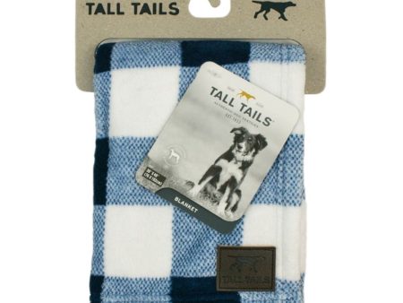 Tall Tails Dog Blanket Navy Plaid 30X40 Online Hot Sale