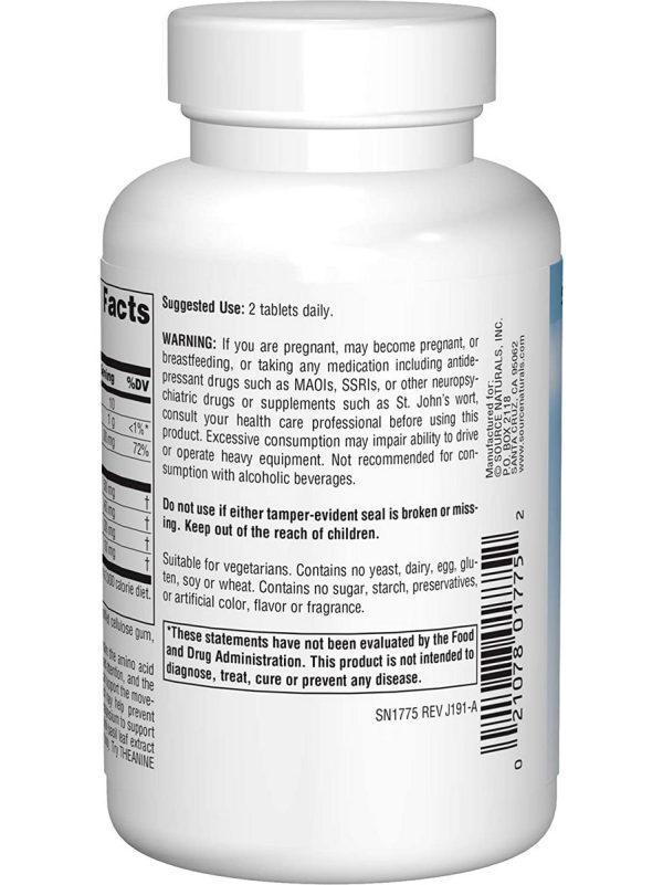 Source Naturals, Serene Science® Theanine Serene®, 60 tablets Cheap