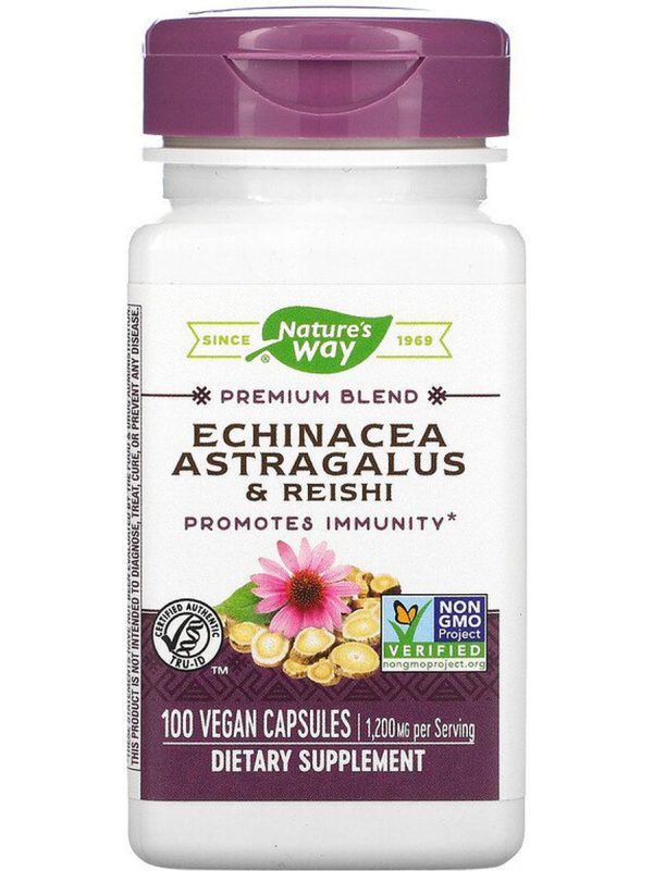 Nature s Way, Echinacea Astragalus & Reishi, 100 vegan capsules on Sale