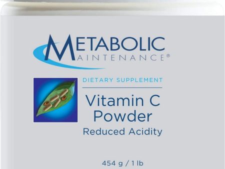 Metabolic Maintenance, Vitamin C Powder (Reduced Acidity), 454 g on Sale