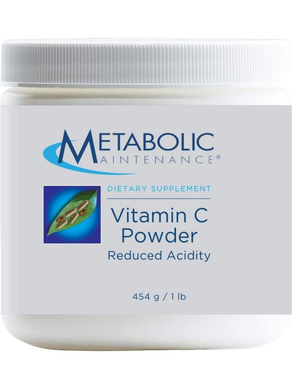 Metabolic Maintenance, Vitamin C Powder (Reduced Acidity), 454 g on Sale