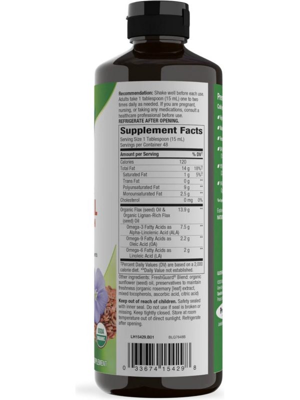 Nature s Way, Organic Flax Oil Super Lignan, 24 fl oz Online now