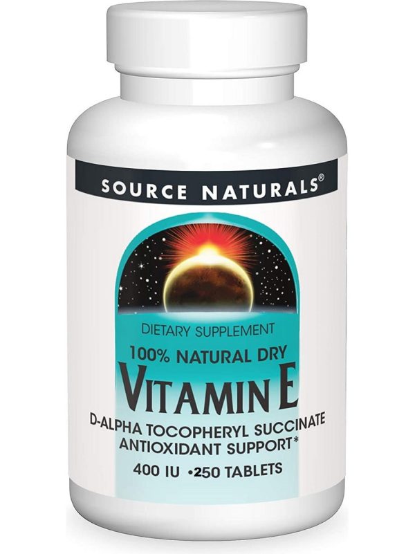 Source Naturals, Vitamin E 400 IU d-alpha Tocopherol, 250 tablets Discount