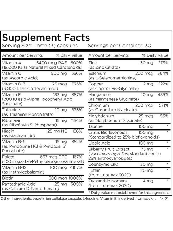 Metabolic Maintenance, VitalEyes™ Complete, 90 capsules Online