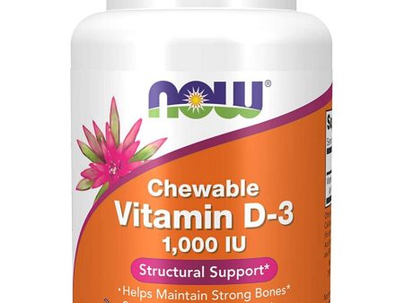 NOW Foods, Vitamin D-3 1000 IU, 180 chewables For Cheap