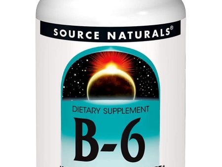 Source Naturals, Vitamin B-6, 50 mg, 250 tablets For Discount