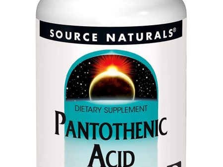 Source Naturals, Pantothenic Acid Vitamin B-5 100 mg, 250 tablets Sale