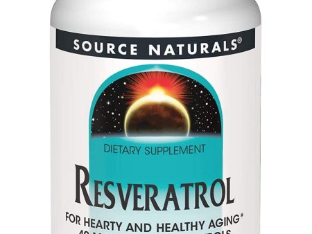 Source Naturals, Resveratrol 40 mg, Classic Label, 120 tablets For Sale