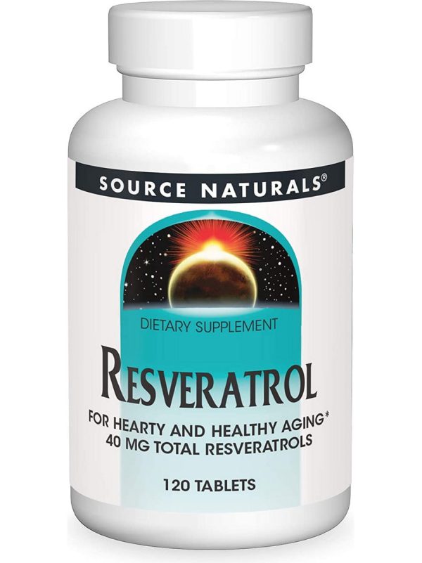 Source Naturals, Resveratrol 40 mg, Classic Label, 120 tablets For Sale