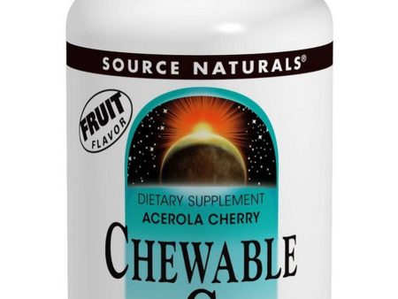 Source Naturals, Chewable C, Acerola Cherry 120 mg Fruit, 250 tablets Sale