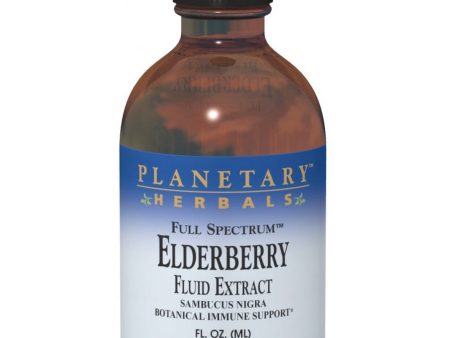 Planetary Herbals, Elderberry Fluid Extract, Full Spectrum, 4 fl oz For Sale