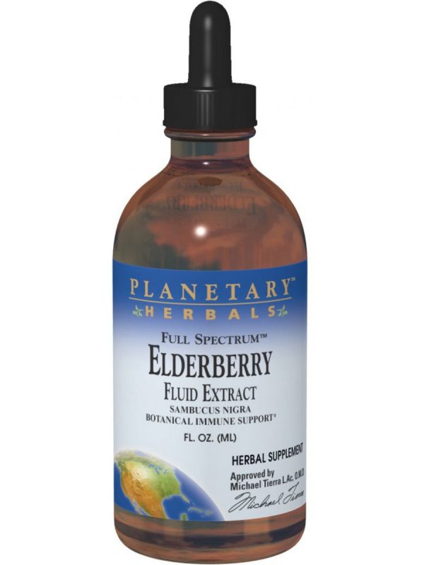 Planetary Herbals, Elderberry Fluid Extract, Full Spectrum, 4 fl oz For Sale