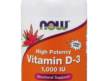 NOW Foods, Vitamin D-3 1000 IU, 360 softgels Supply