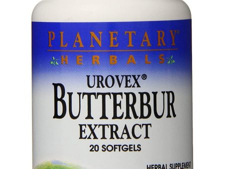 Planetary Herbals, Butterbur Extract Urovex® 50 mg, 20 Softgels Online Hot Sale