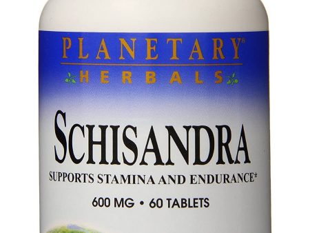 Planetary Herbals, Schisandra 600 mg, 60 Tablets Discount