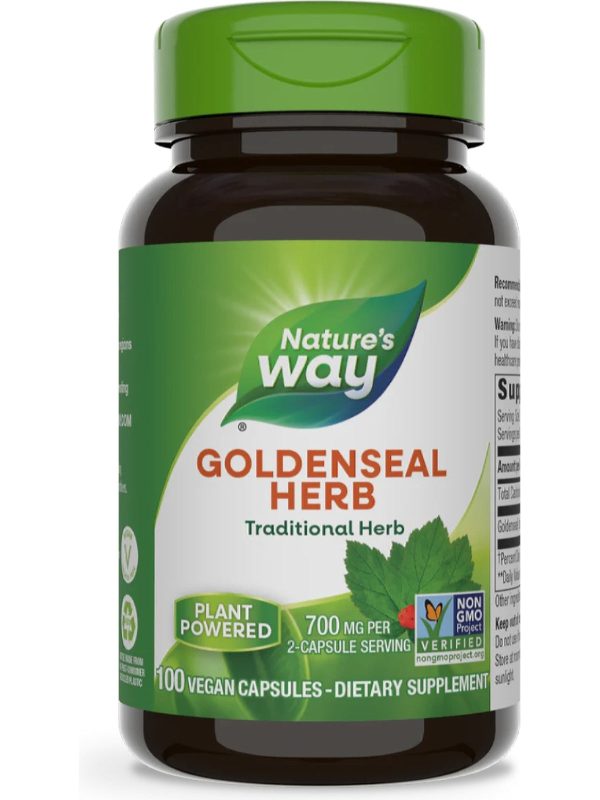 Nature s Way, Goldenseal Herb, 100 vegan capsules For Sale