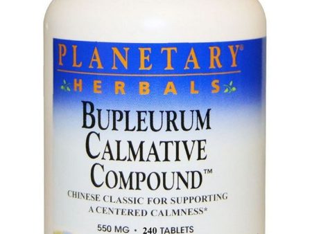 Planetary Herbals, Bupleurum Calmative Compound™ 550 mg, 240 Tablets Hot on Sale