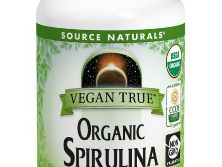 Source Naturals, Vegan True® Organic Spirulina 500 mg, 100 tablets Hot on Sale