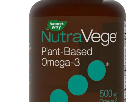 Nature s Way, NutraVege Plant-Based Omega-3, 500 mg, 30 Softgels Online now