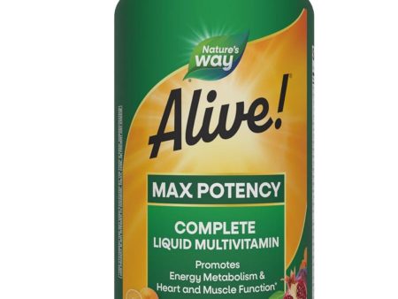 Nature s Way, Alive! Max Potency Complete Liquid Multivitamin, Citrus, 30.4 fl oz Online now