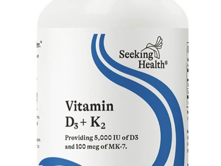 Seeking Health, Vitamin D3 + K2, 60 vegetarian capsules Online