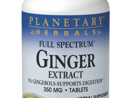 Planetary Herbals, Ginger Extract, Full Spectrum™ 350 mg, 60 Tablets Online Hot Sale