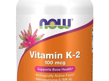 NOW Foods, Vitamin K-2 100 mcg, 250 veg capsules Online Sale