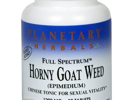 Planetary Herbals, Horny Goat Weed, Full Spectrum 1200 mg, 30 Tablets Cheap