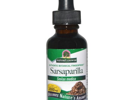 Nature s Answer, Sarsaparilla Alcohol Free Extract, 1 oz Online Hot Sale