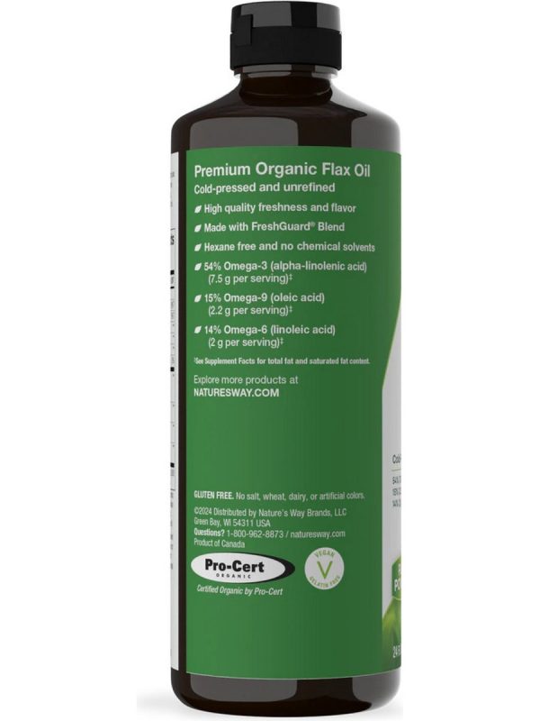 Nature s Way, Organic Flax Oil Super Lignan, 24 fl oz Online now