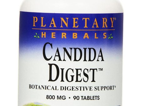 Planetary Herbals, Candida Digest™ 800 mg, 90 Tablets For Discount