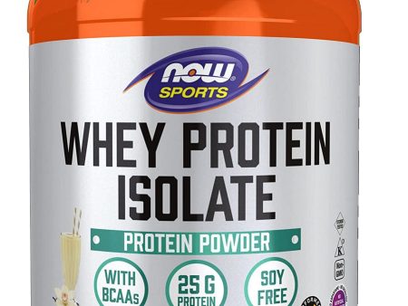 NOW Foods, Whey Protein Isolate, Creamy Vanilla Powder, 1.8 lbs For Discount