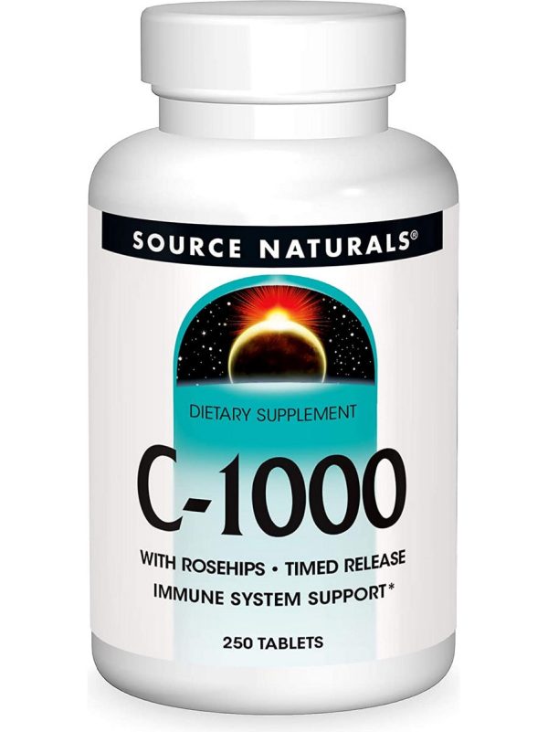 Source Naturals, C-1000 with Rose Hips 1000 mg, 250 tablets on Sale