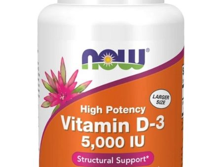 NOW Foods, Vitamin D-3 5000 IU, 240 softgels Supply