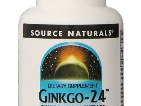 Source Naturals, Ginkgo-24™ 60 mg, 30 tablets For Sale